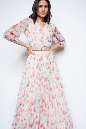 Breezy Brookside Maxi Dress, Cream, image 3